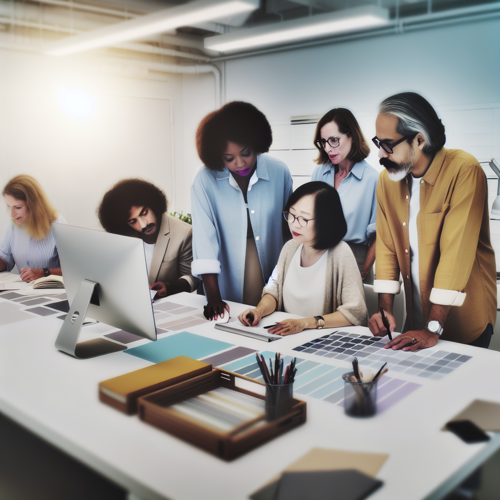 Our team working together