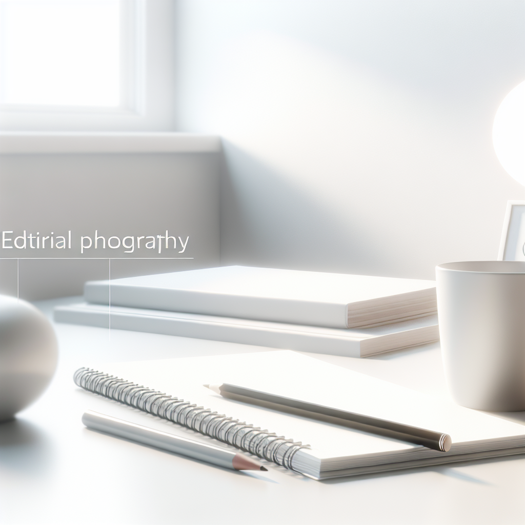 Calm organized desk for daily planning